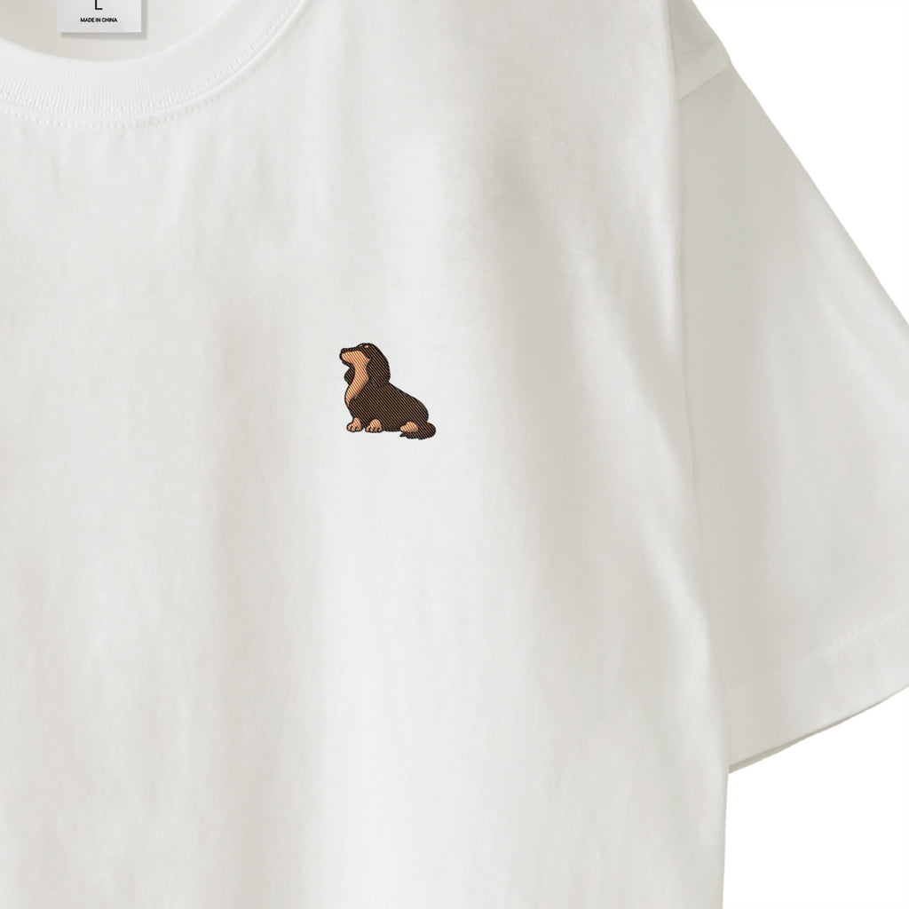 Tシャツ "ダックス チョコタン" white image