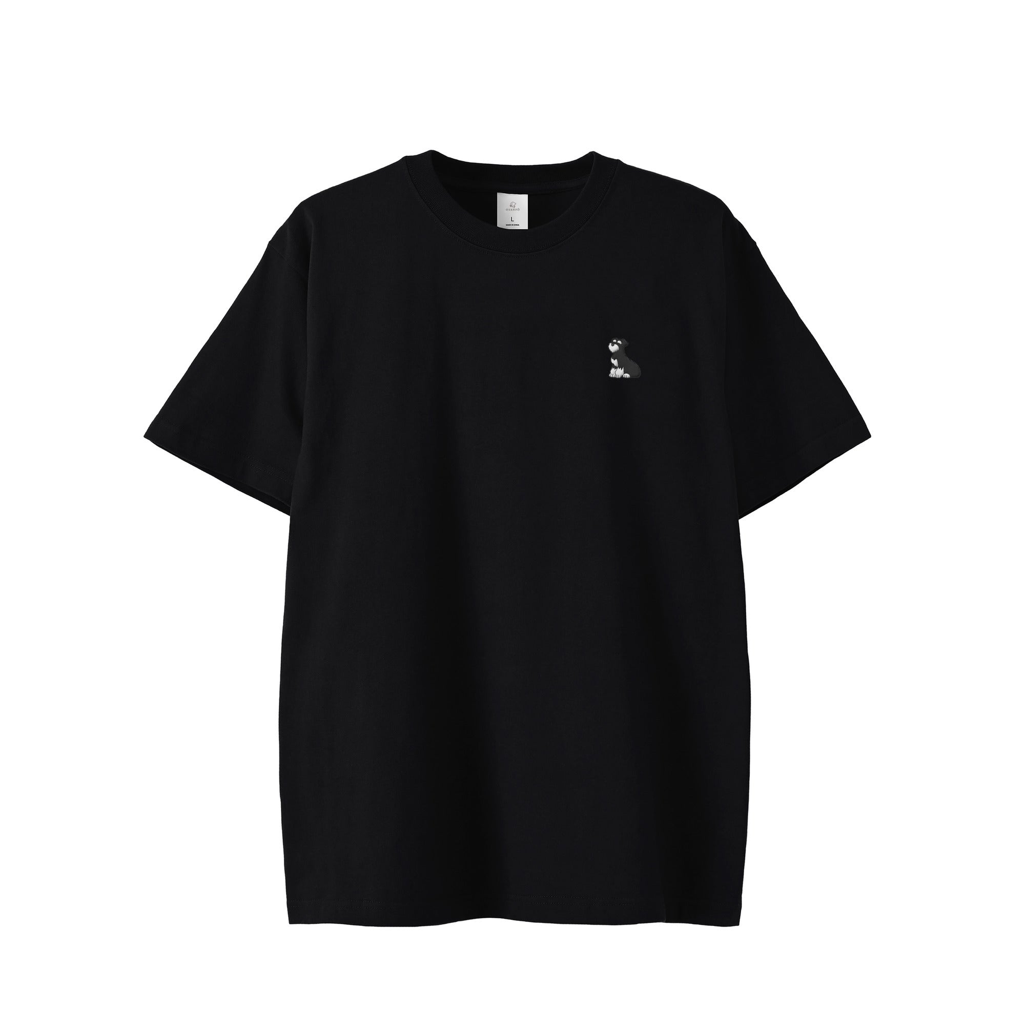 Tシャツ "シュナウザー ブラック&シルバー" black image