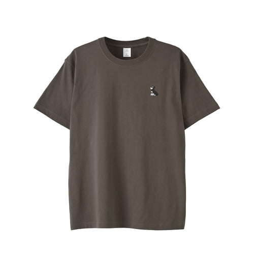 Tシャツ "シュナウザー ブラック&シルバー" charcoal image