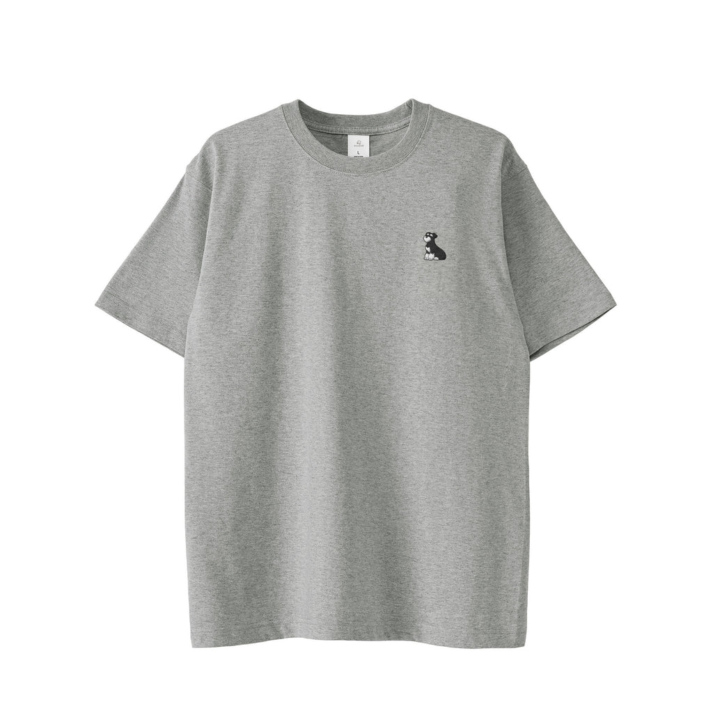 Tシャツ "シュナウザー ブラック&シルバー" gray image