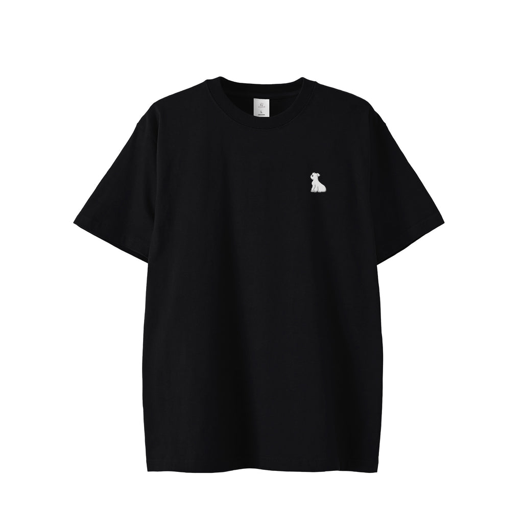 Tシャツ "シュナウザー ホワイト" black image