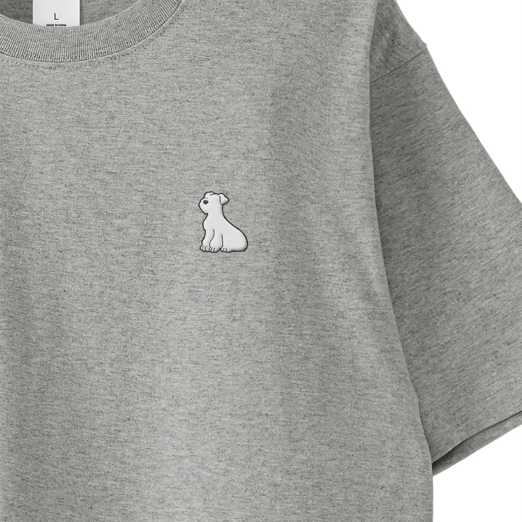 Tシャツ "シュナウザー ホワイト" gray image