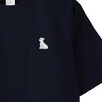 Tシャツ "シュナウザー ホワイト" navy image