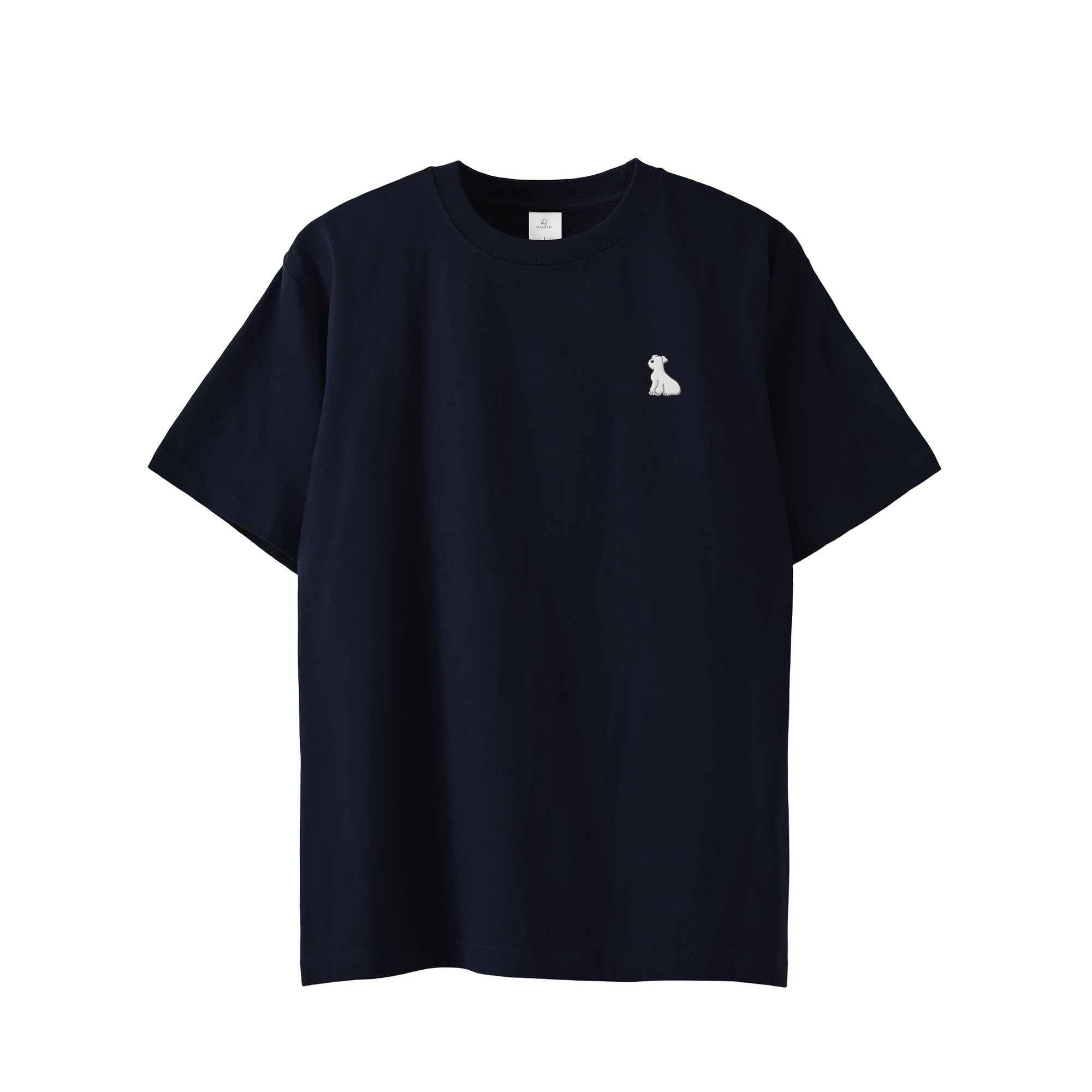 Tシャツ "シュナウザー ホワイト" navy image
