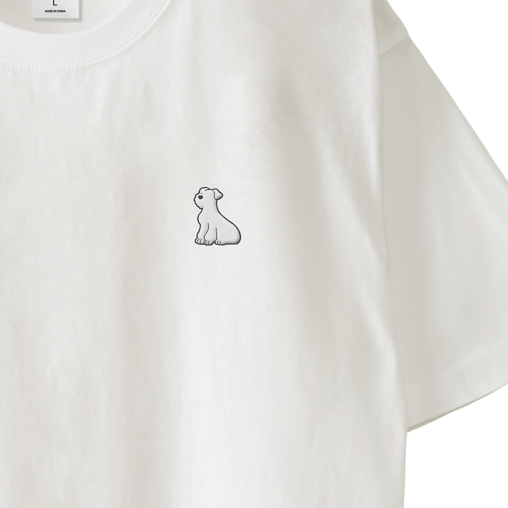 Tシャツ "シュナウザー ホワイト" white image