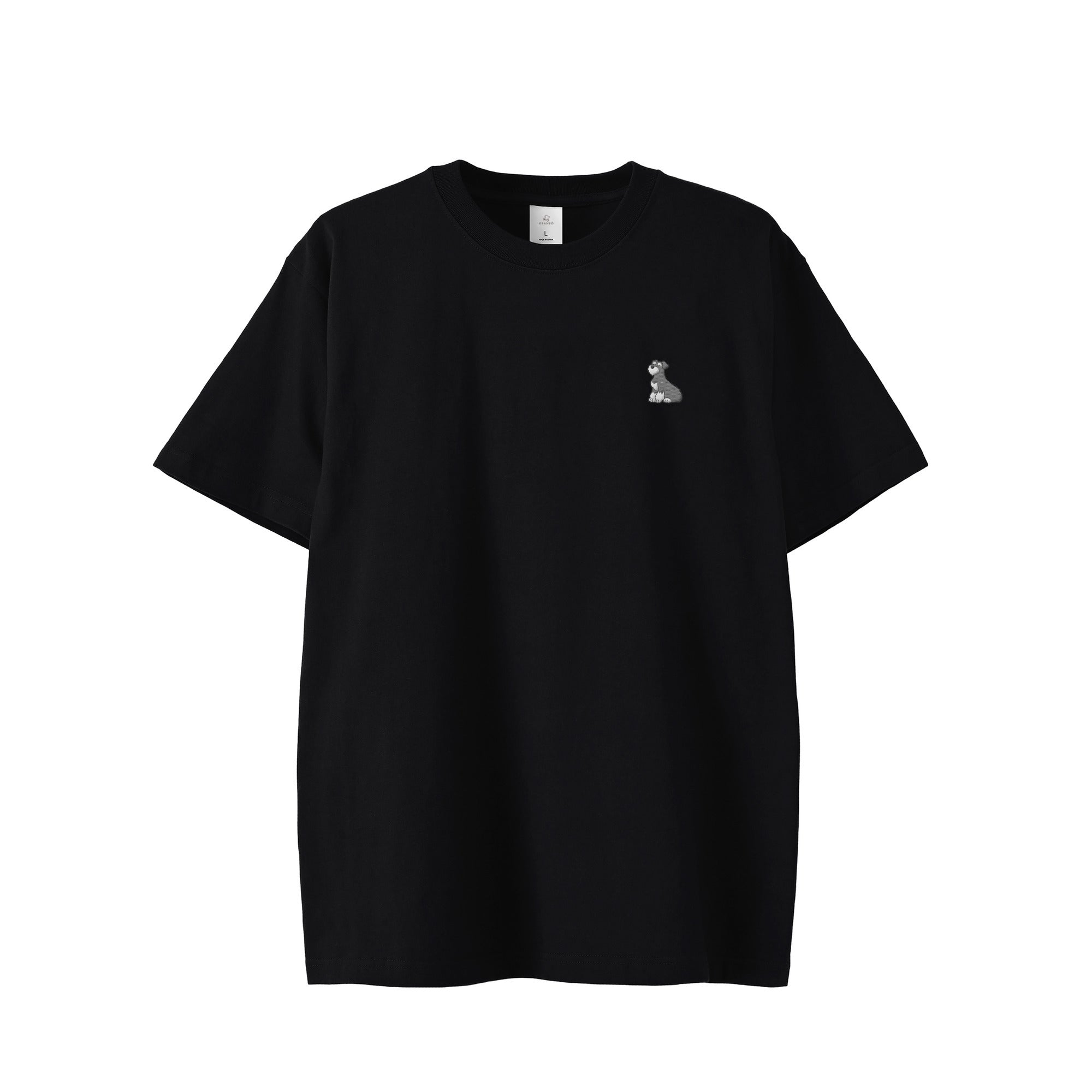 Tシャツ "シュナウザー ソルト&ペッパー" black image