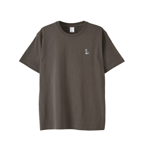Tシャツ "シュナウザー ソルト&ペッパー" charcoal image