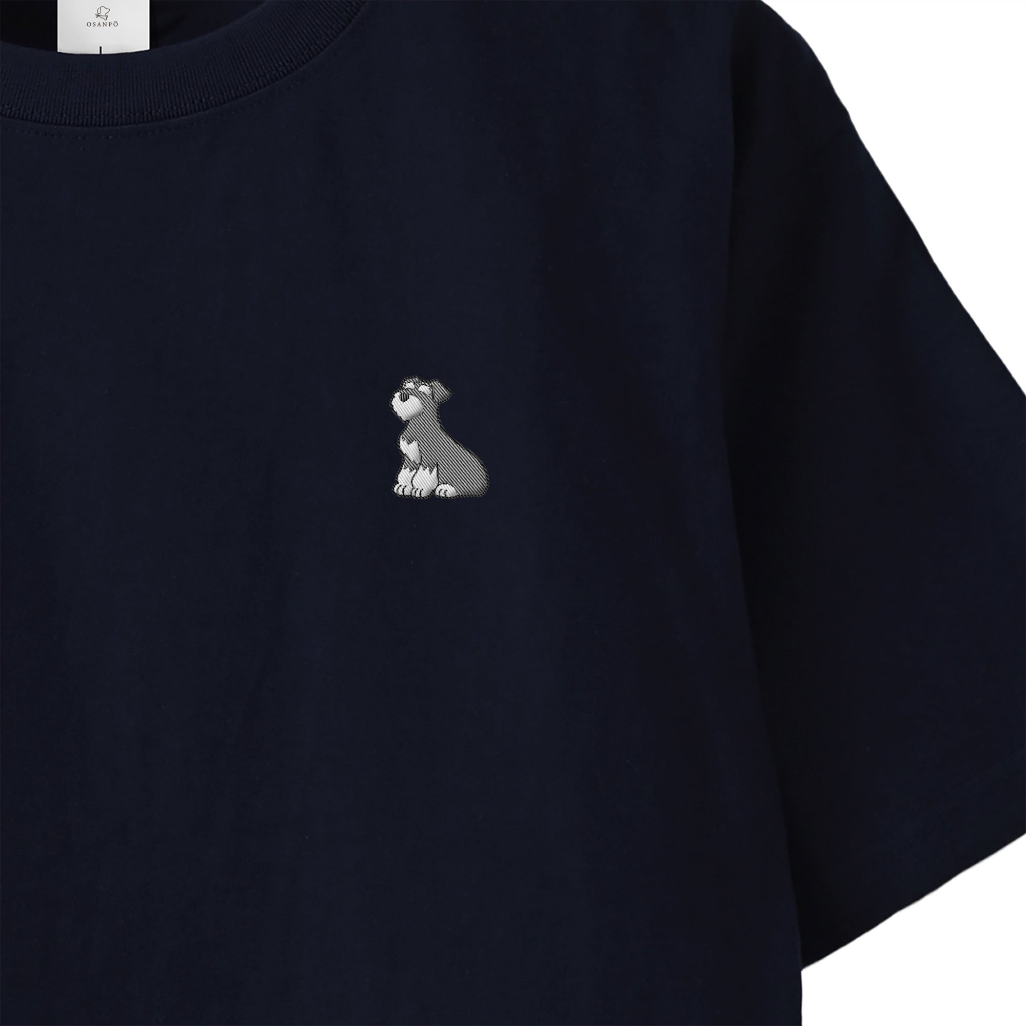 Tシャツ "シュナウザー ソルト&ペッパー" navy image