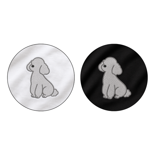 Cap embroidery "Toy Poodle Silver"